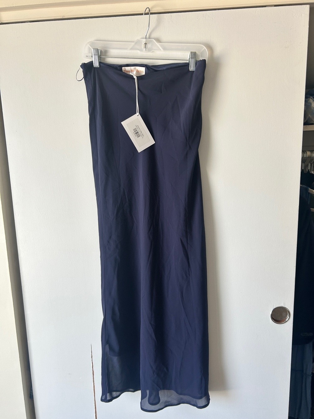 Unbranded Navy Maxi Slip Skirt